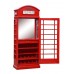 Drinks Cabinet - Iconic BT Telephone Box Style Bar in Pillar Box Red